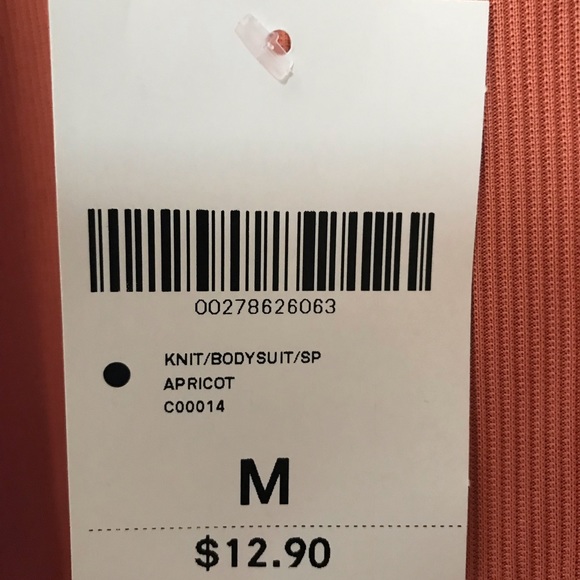 Forever 21 / High Neck Apricot Body Suit - Picture 3 of 4